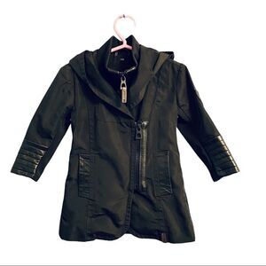 Rudsak Annix Girls Nylon & Leather Zippered Jacket